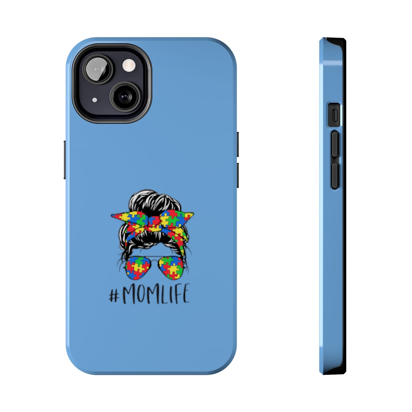 Mom Autism Awareness Phone Case - iPhone 13 Blue
