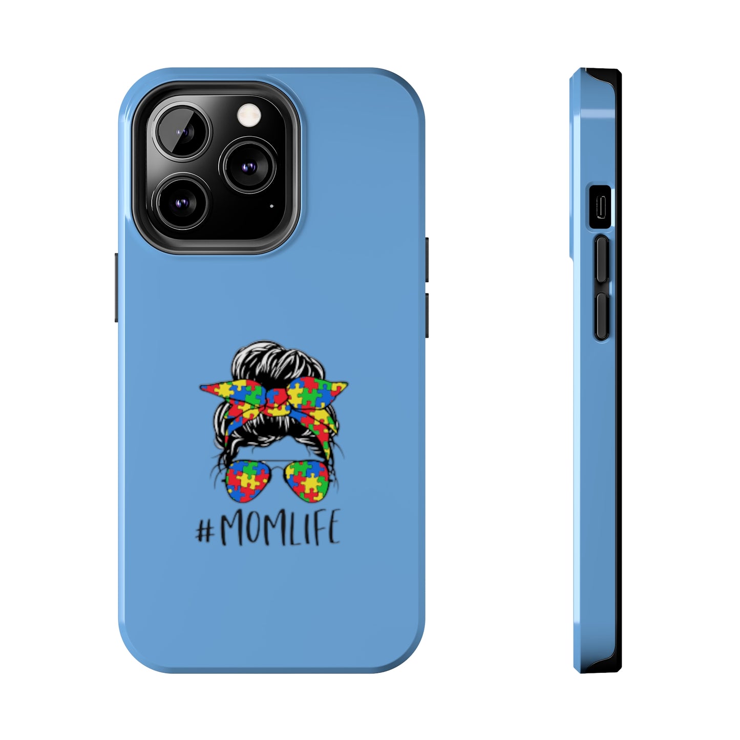 Mom Autism Awareness Phone Case - iPhone 13 Blue