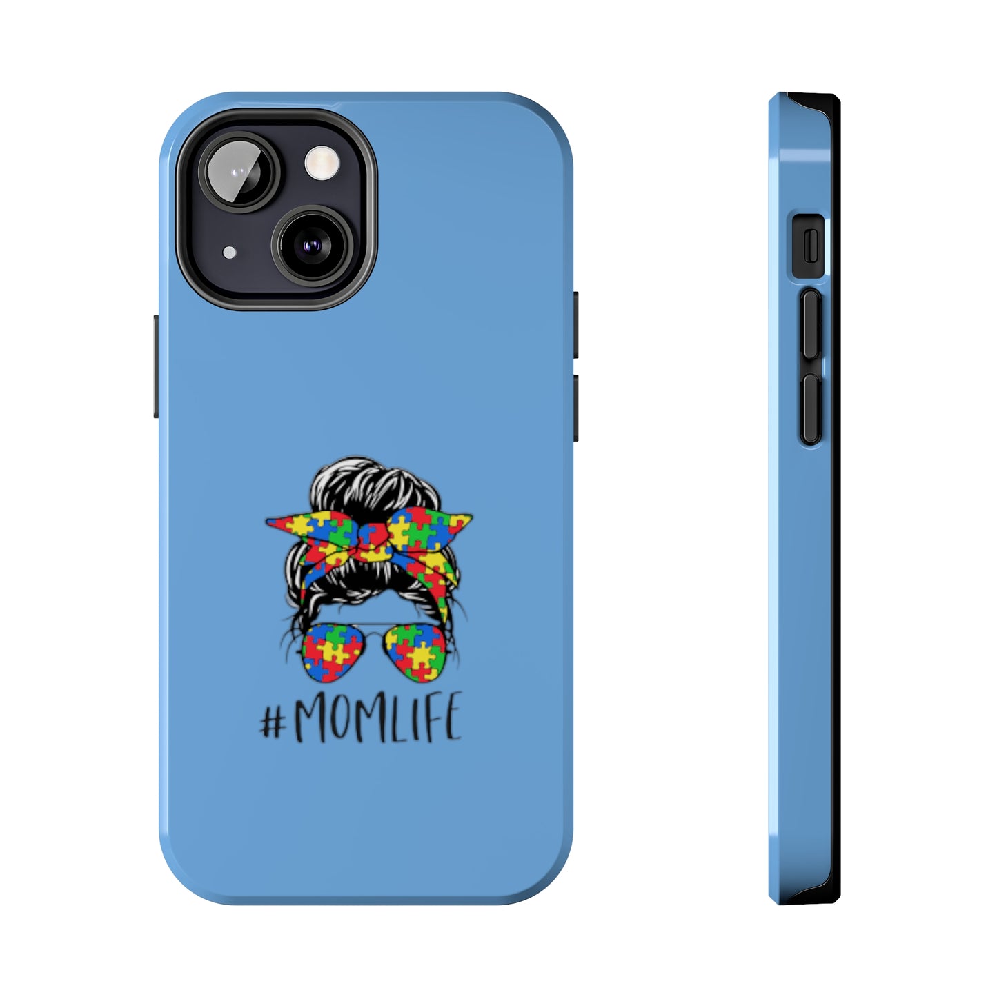 Mom Autism Awareness Phone Case - iPhone 13 Blue