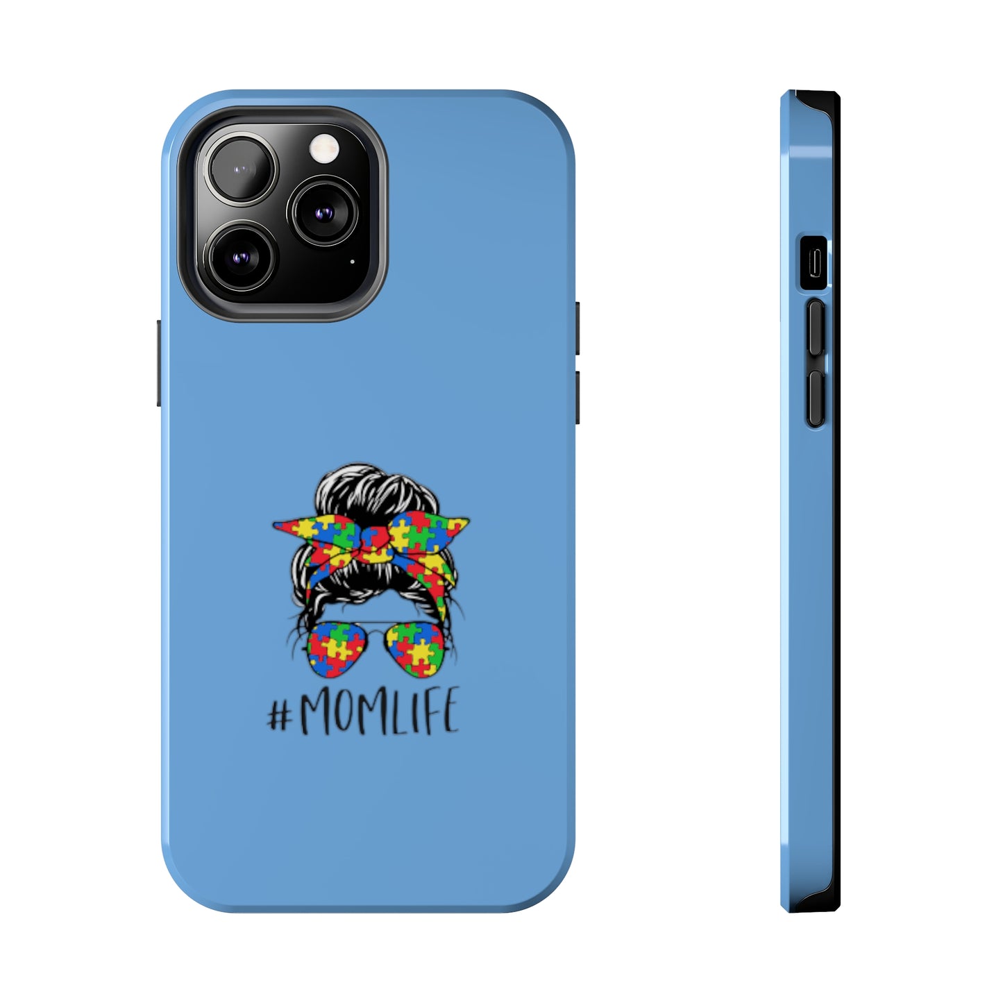 Mom Autism Awareness Phone Case - iPhone 13 Blue